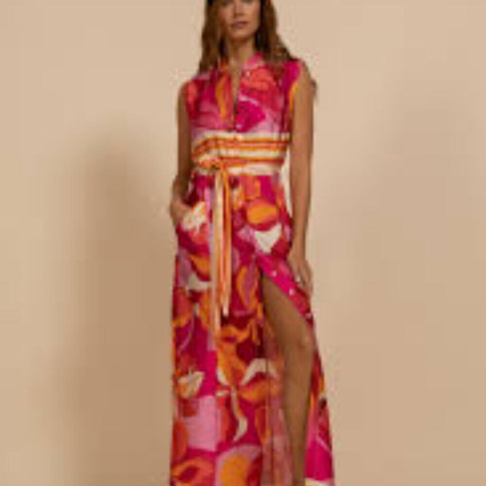 KASIA  NEW SEREN COLORFUL SEREN MAXI DRESS SIZE SMALL RETAIL $237